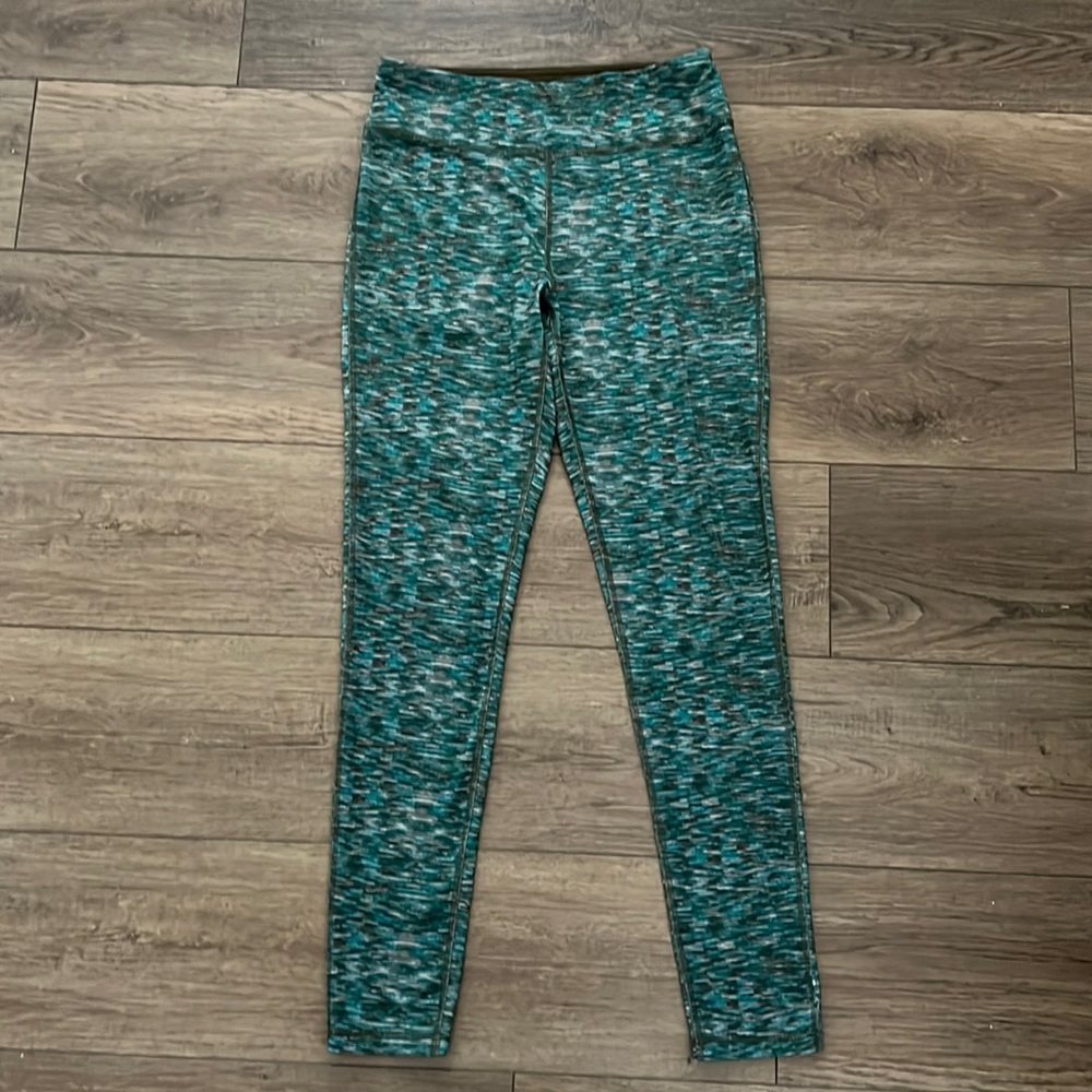 N.Y.L. Women’s High Rise Green Workout Leggings Size M
